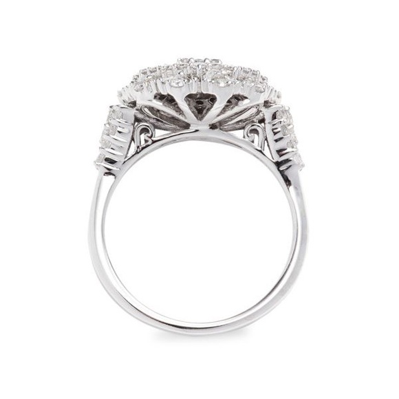 NWOT Effy 14K White Gold & 1.53 TCW Diamond Ring - Picture 4 of 5